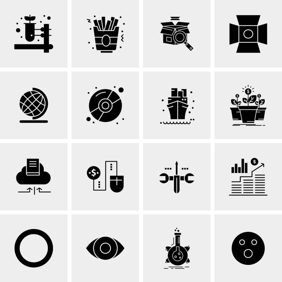 16 Universal Business Icons Vector Creative Icon Illustration to use in web and Mobile Related project