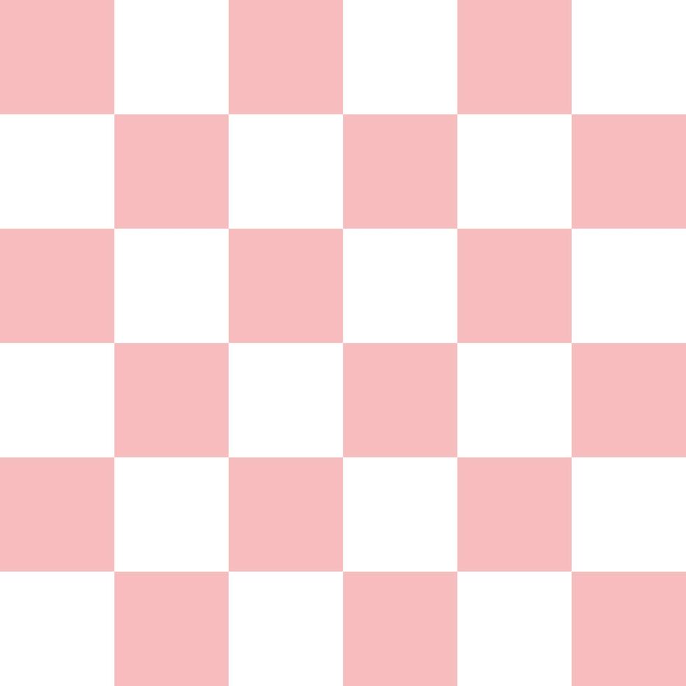 Girly pink seamless y2k pattern with chess style for texture and wrapping paper. vector