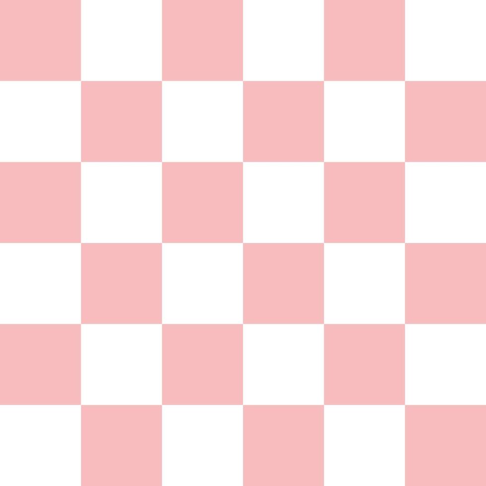 Girly pink seamless y2k pattern with chess style for texture and wrapping paper. vector