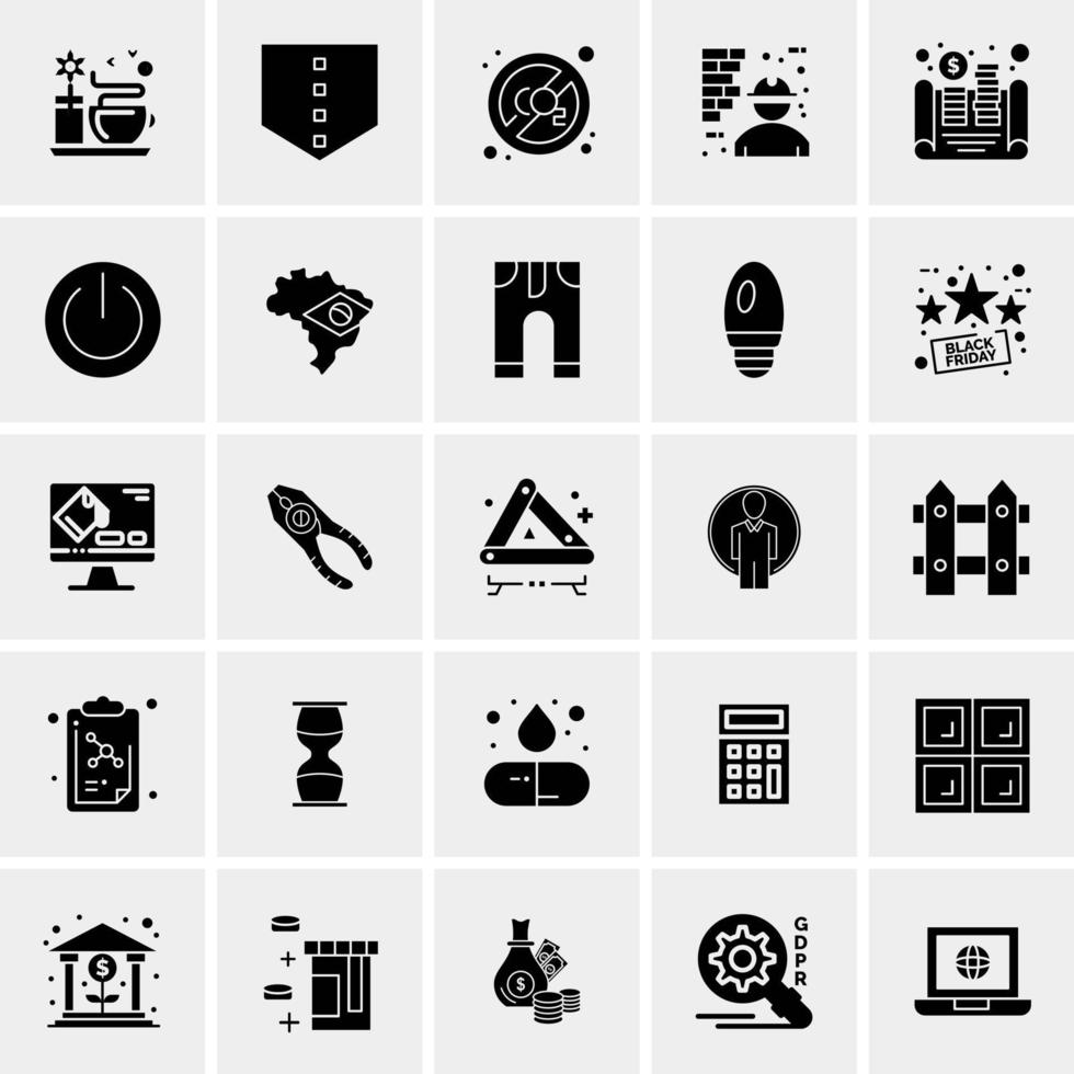 25 Universal Business Icons Vector Creative Icon Illustration to use in web and Mobile Related project