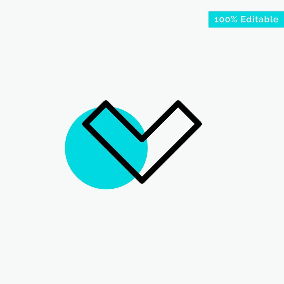 Arrow Down Back turquoise highlight circle point Vector icon