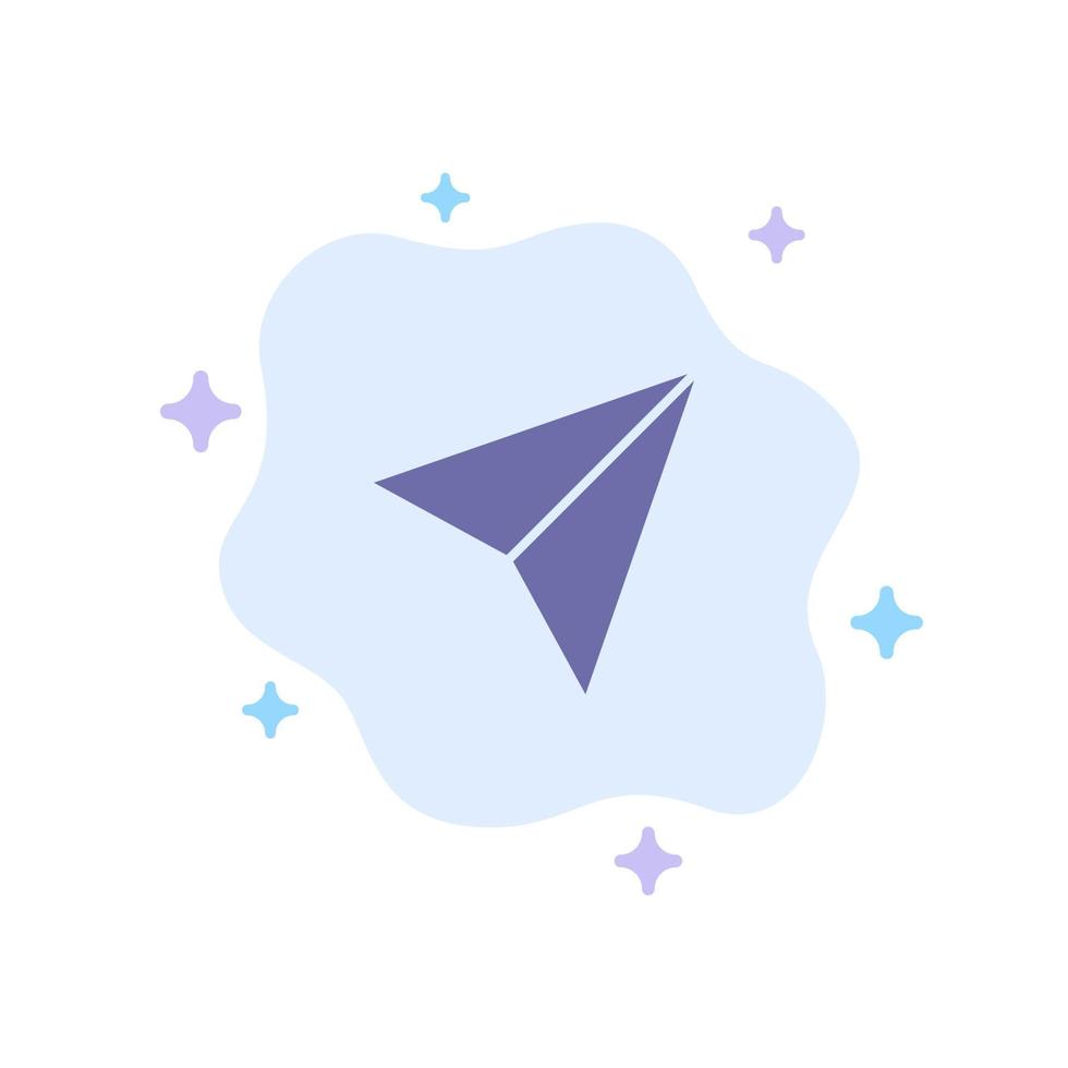 Instagram Sets Share Blue Icon on Abstract Cloud Background vector