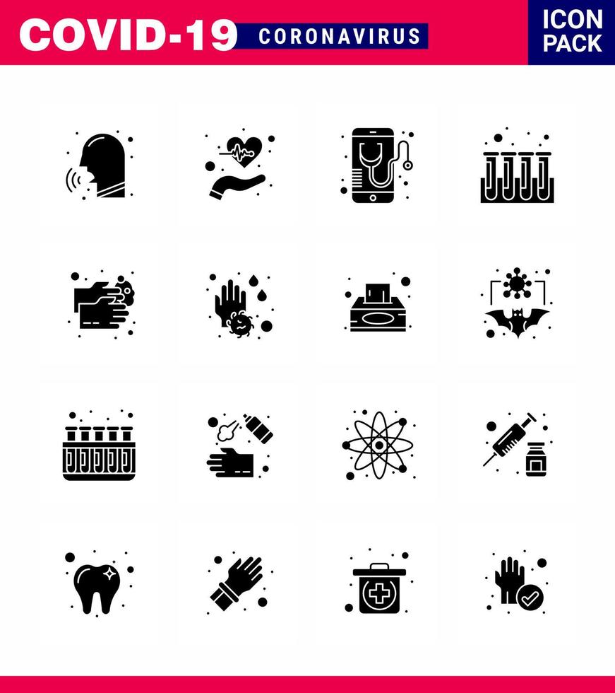 25 Coronavirus Emergency Iconset Blue Design such as test blood life online medical viral coronavirus 2019nov disease Vector Design Elements