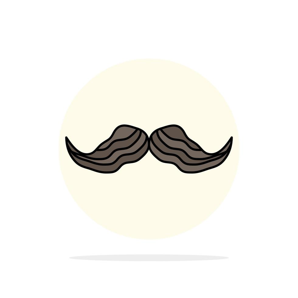 bigote hipster movember macho hombres color plano icono vector