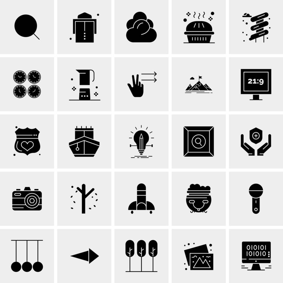 25 Universal Business Icons Vector Creative Icon Illustration to use in web and Mobile Related project