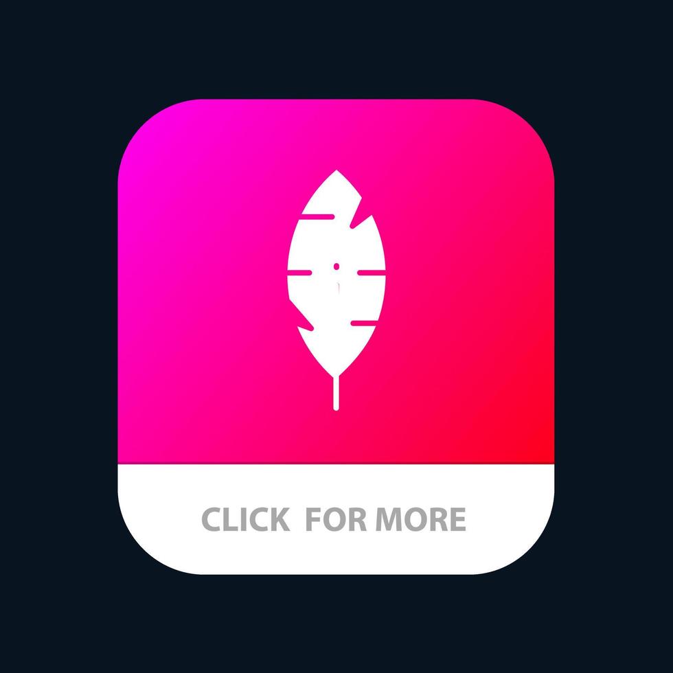 Feather Ink Write Mobile App Icon Design vector