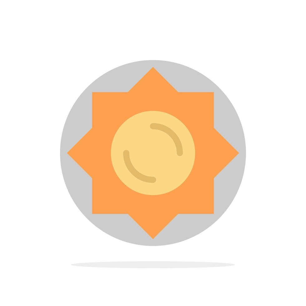 Sun Sunshine Greece Abstract Circle Background Flat color Icon vector