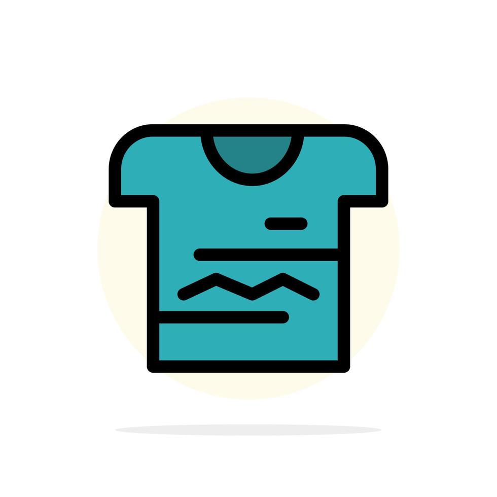 Shirt Tshirt Cloth Uniform Abstract Circle Background Flat color Icon vector