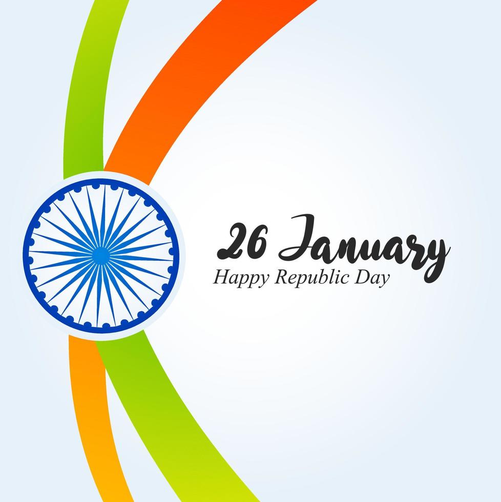 India Republic Day 26 January Indian Background vector