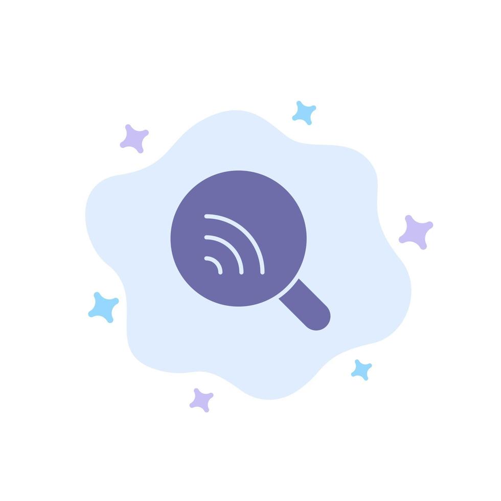 Search Research Wifi Signal Blue Icon on Abstract Cloud Background vector