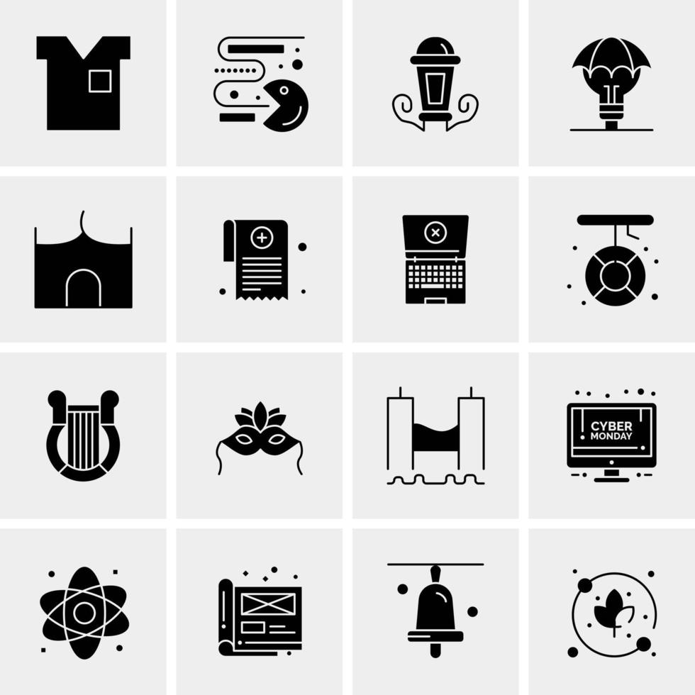 16 Universal Business Icons Vector Creative Icon Illustration to use in web and Mobile Related project