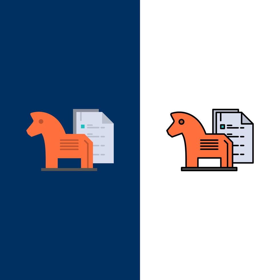 Strategy Advantage Business Chess Finance Tactic  Icons Flat and Line Filled Icon Set Vector Blue Background