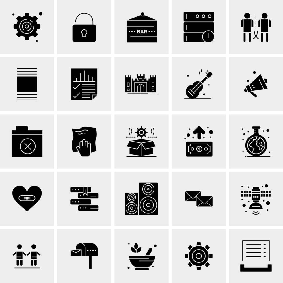 25 Universal Business Icons Vector Creative Icon Illustration to use in web and Mobile Related project