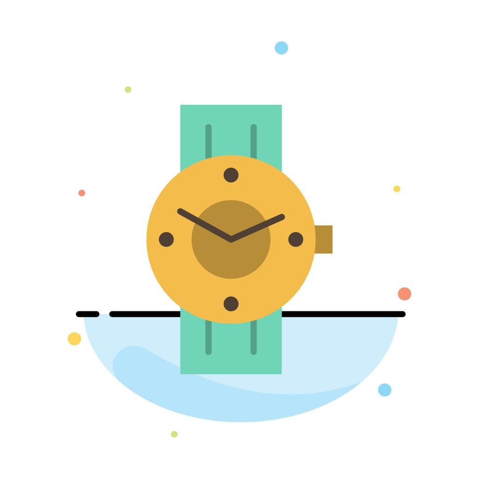 Watch Smart Watch Time Phone Android Abstract Flat Color Icon Template vector