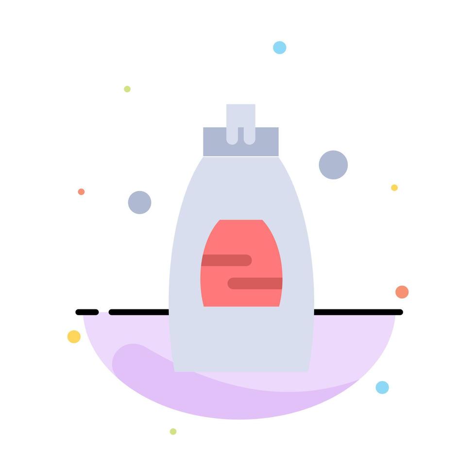 Bathroom Cleaning Gel Shower Soap Abstract Flat Color Icon Template vector