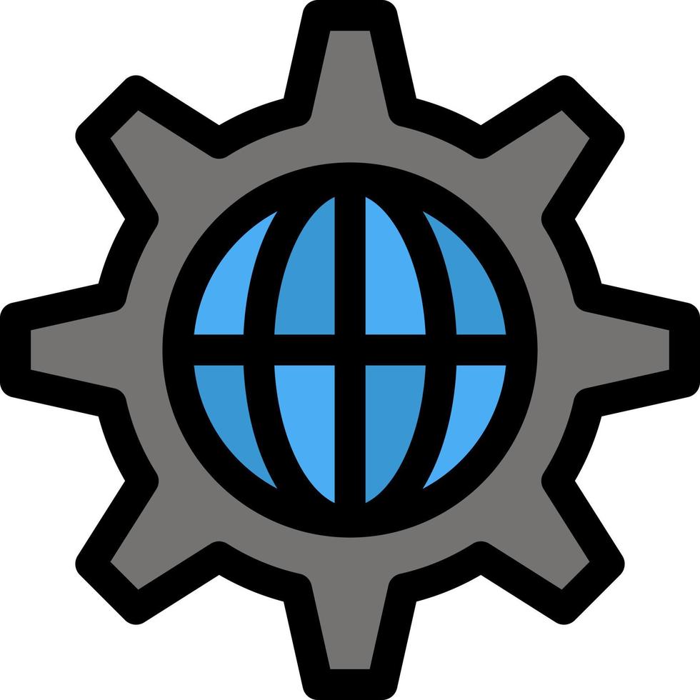 Security World Globe Internet  Flat Color Icon Vector icon banner Template