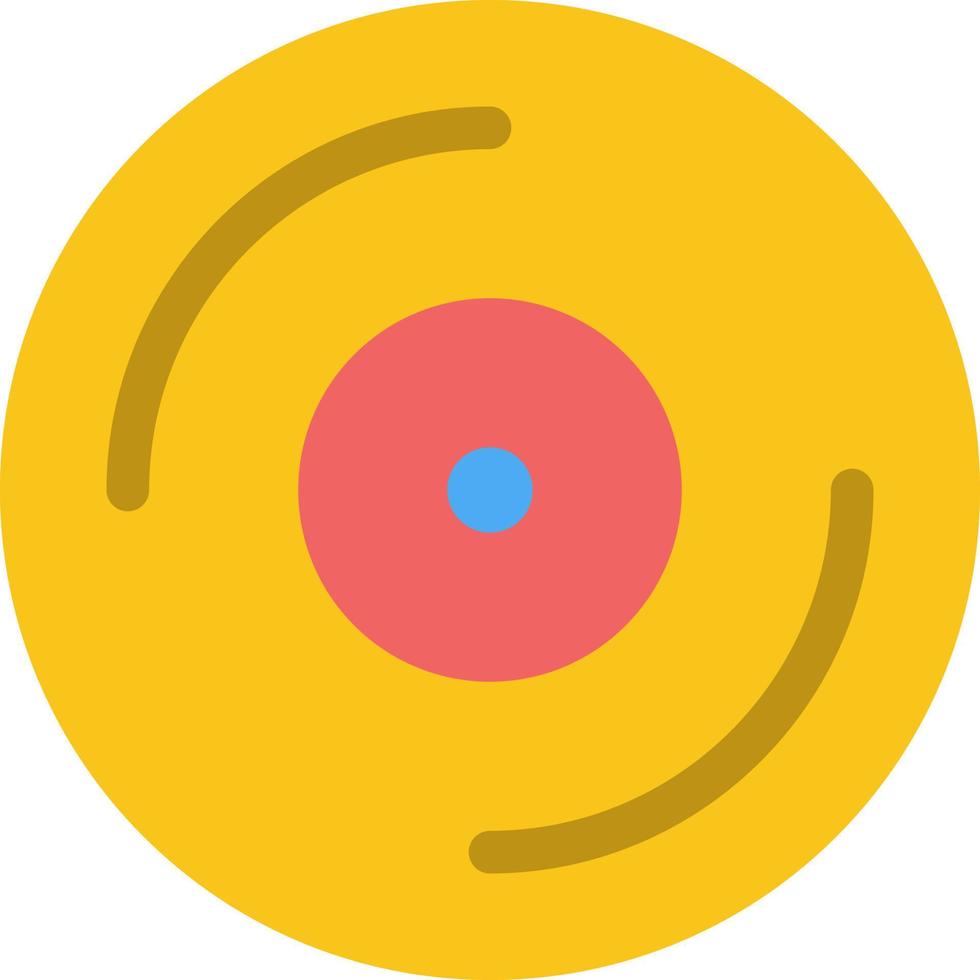Cd Dvd Studio  Flat Color Icon Vector icon banner Template
