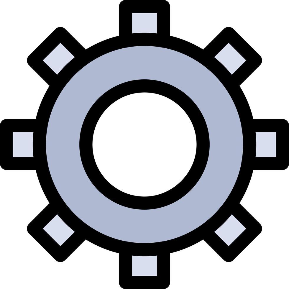 Cogs Gear Setting  Flat Color Icon Vector icon banner Template