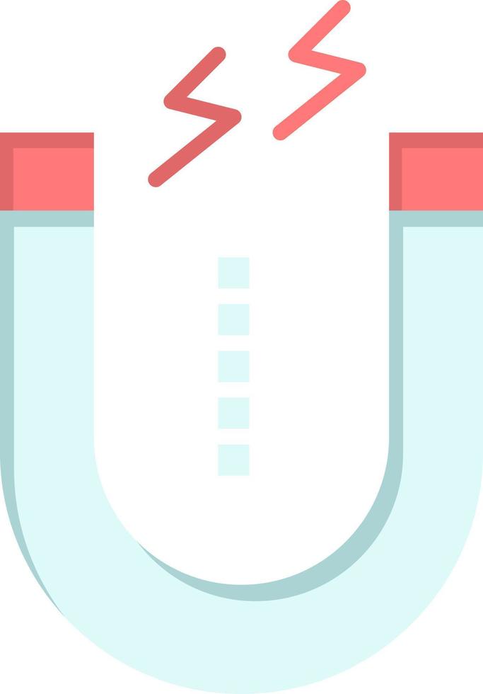 Magnet Attract Attracting Tool  Flat Color Icon Vector icon banner Template