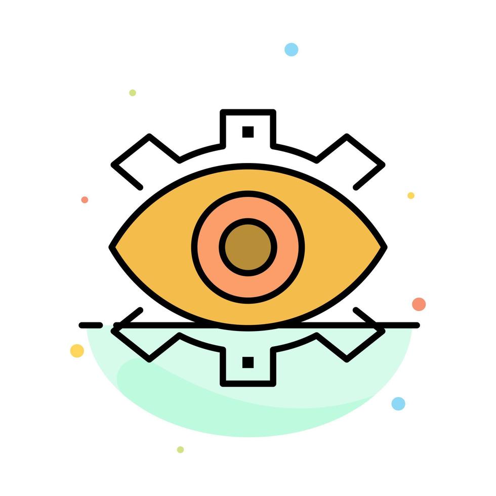 Eye Creative Production Business Creative Modern Production Abstract Flat Color Icon Template vector