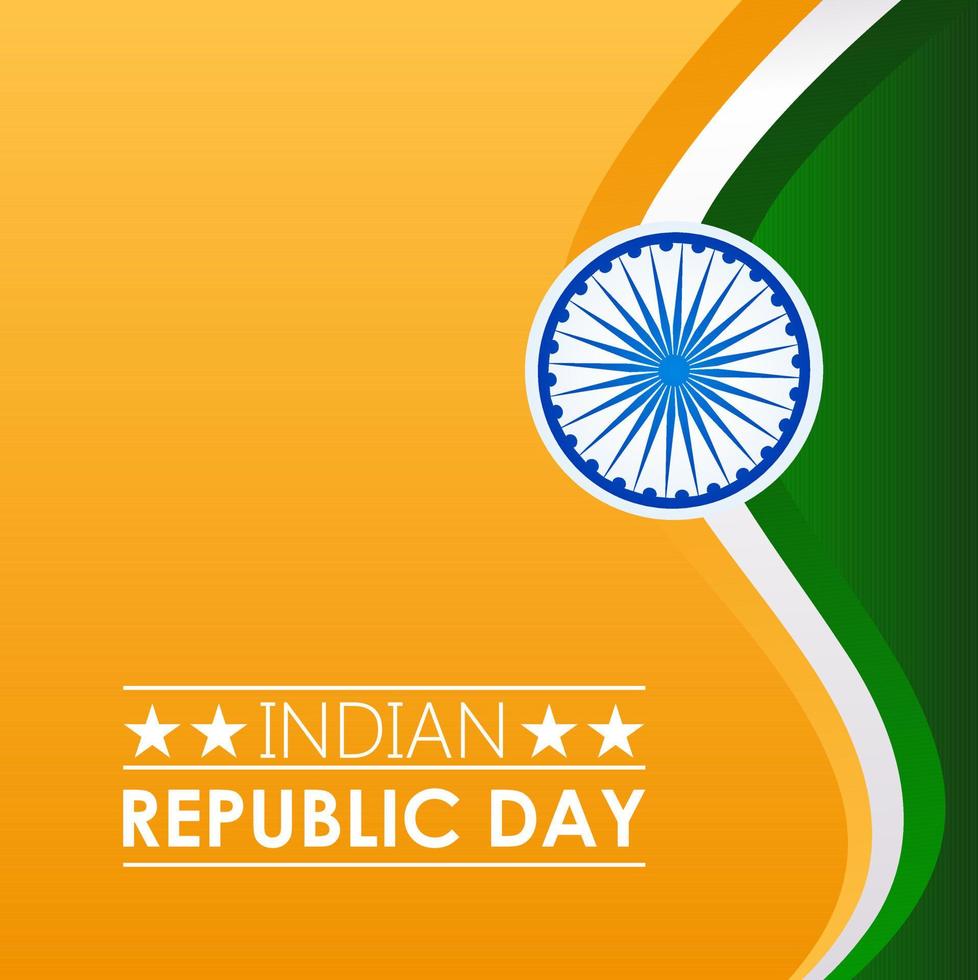 India Republic Day 26 January Indian Background vector