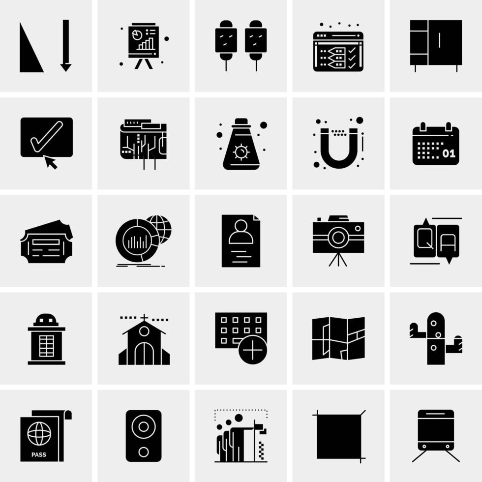 25 Universal Business Icons Vector Creative Icon Illustration to use in web and Mobile Related project