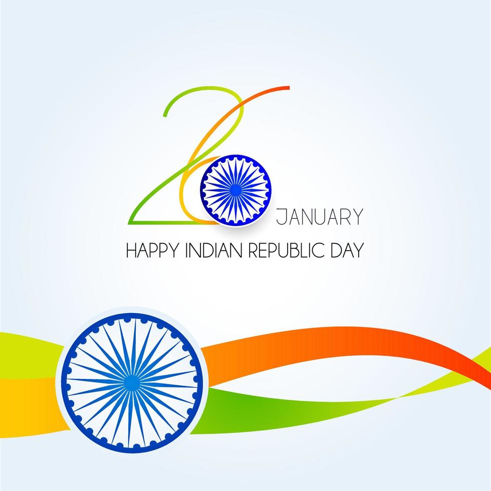 India Republic Day 26 January Indian Background vector