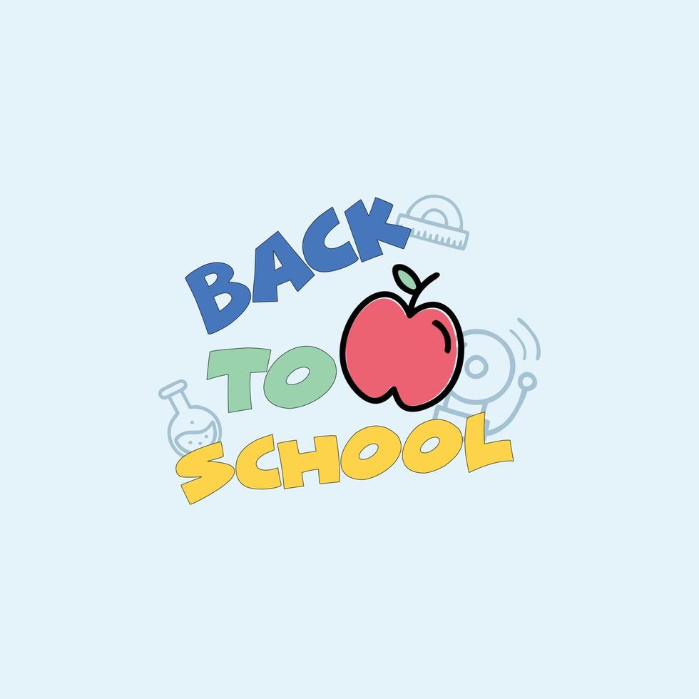 regreso a la escuela, plantilla para el regreso a la escuela, banner de regreso a la escuela y diseño de tarjetas vector