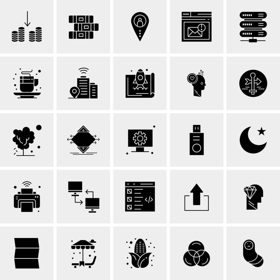 25 Universal Business Icons Vector Creative Icon Illustration to use in web and Mobile Related project