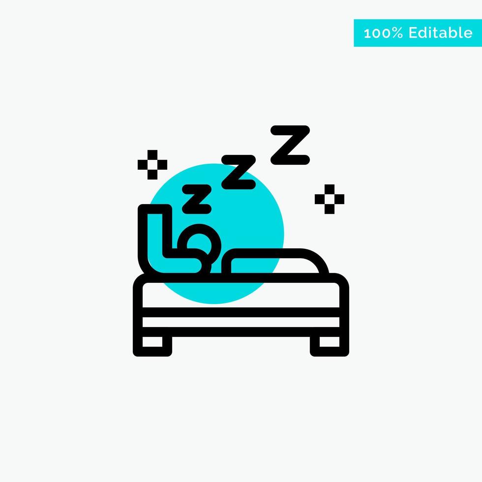 Bed Bedroom Clean Cleaning turquoise highlight circle point Vector icon