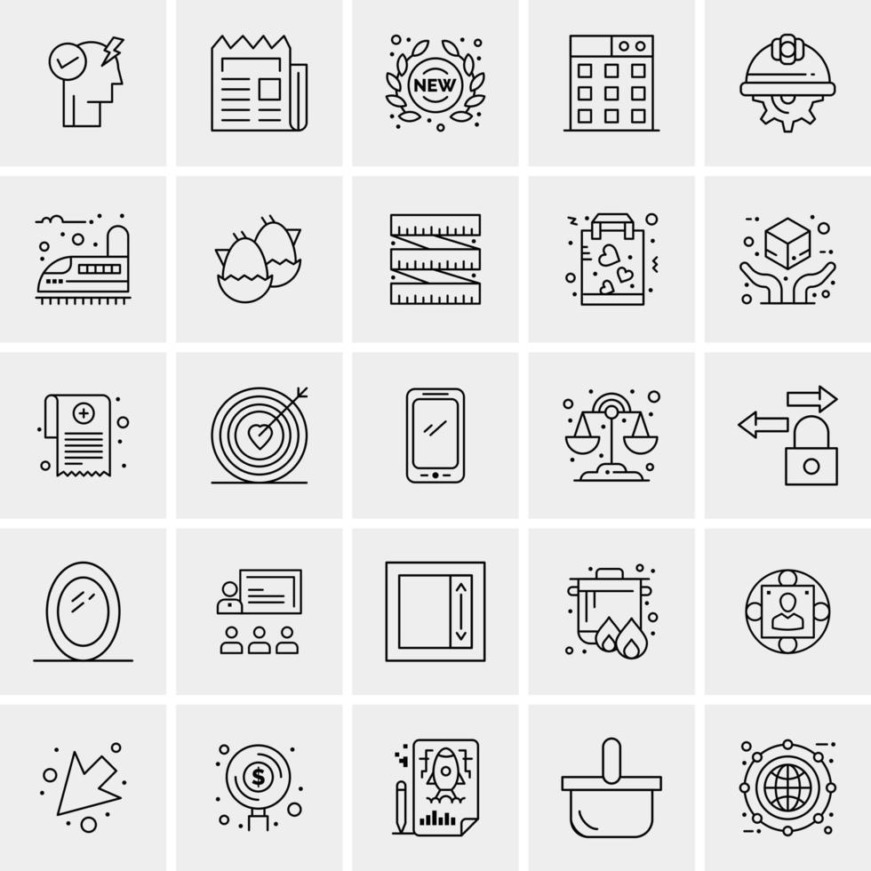 25 Universal Business Icons Vector Creative Icon Illustration to use in web and Mobile Related project