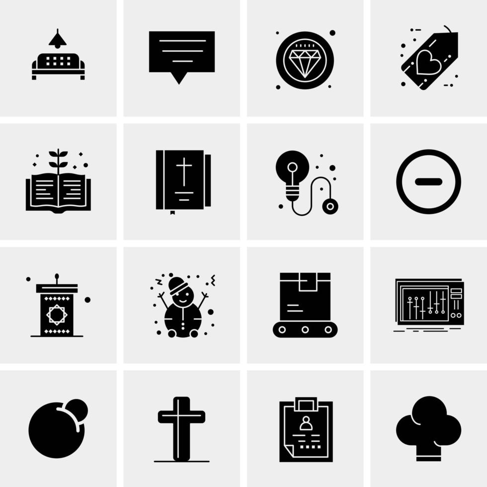 16 Business Universal Icons Vector Creative Icon Illustration to use in web and Mobile Related project