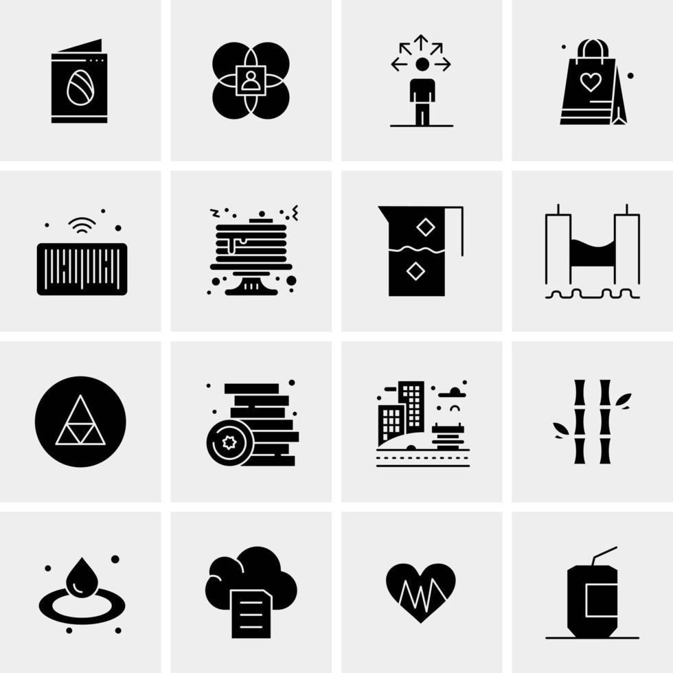 16 Business Universal Icons Vector Creative Icon Illustration to use in web and Mobile Related project