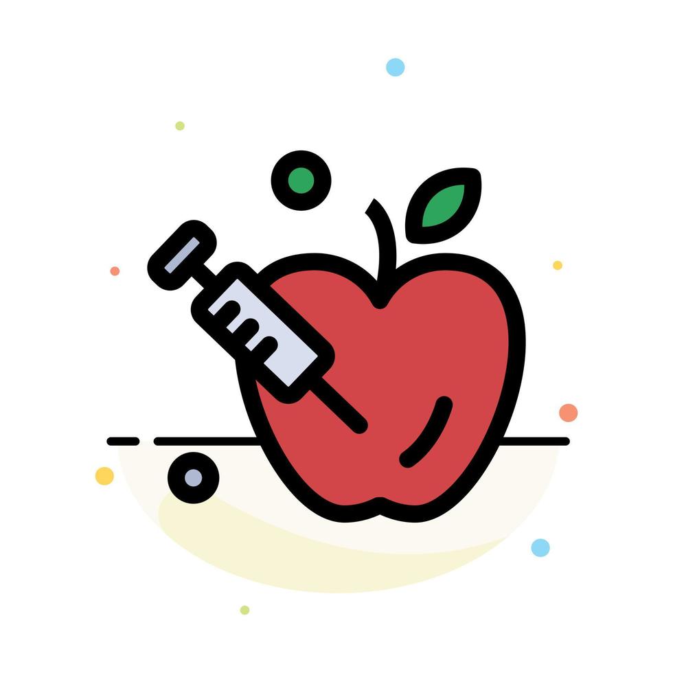 Apple Gravity Science Abstract Flat Color Icon Template vector