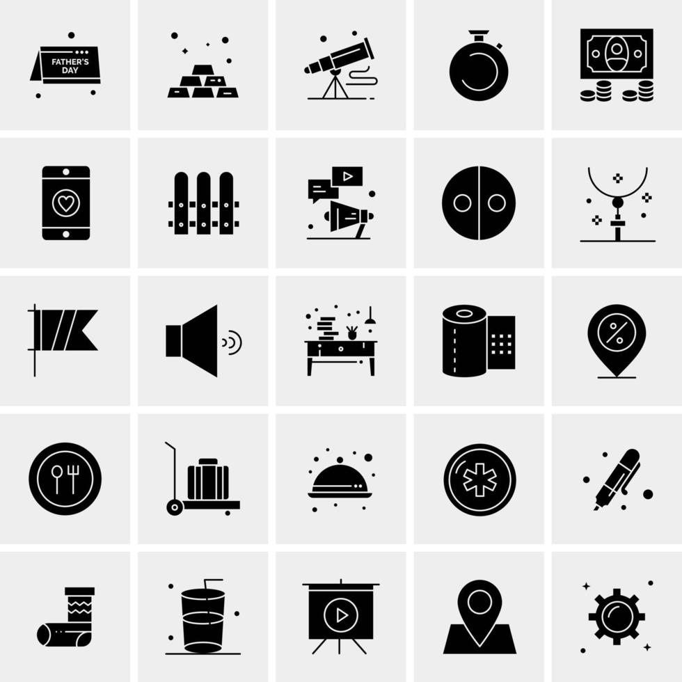 25 Universal Business Icons Vector Creative Icon Illustration to use in web and Mobile Related project