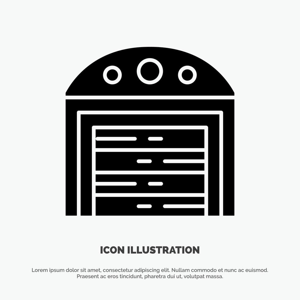 City Construction House solid Glyph Icon vector