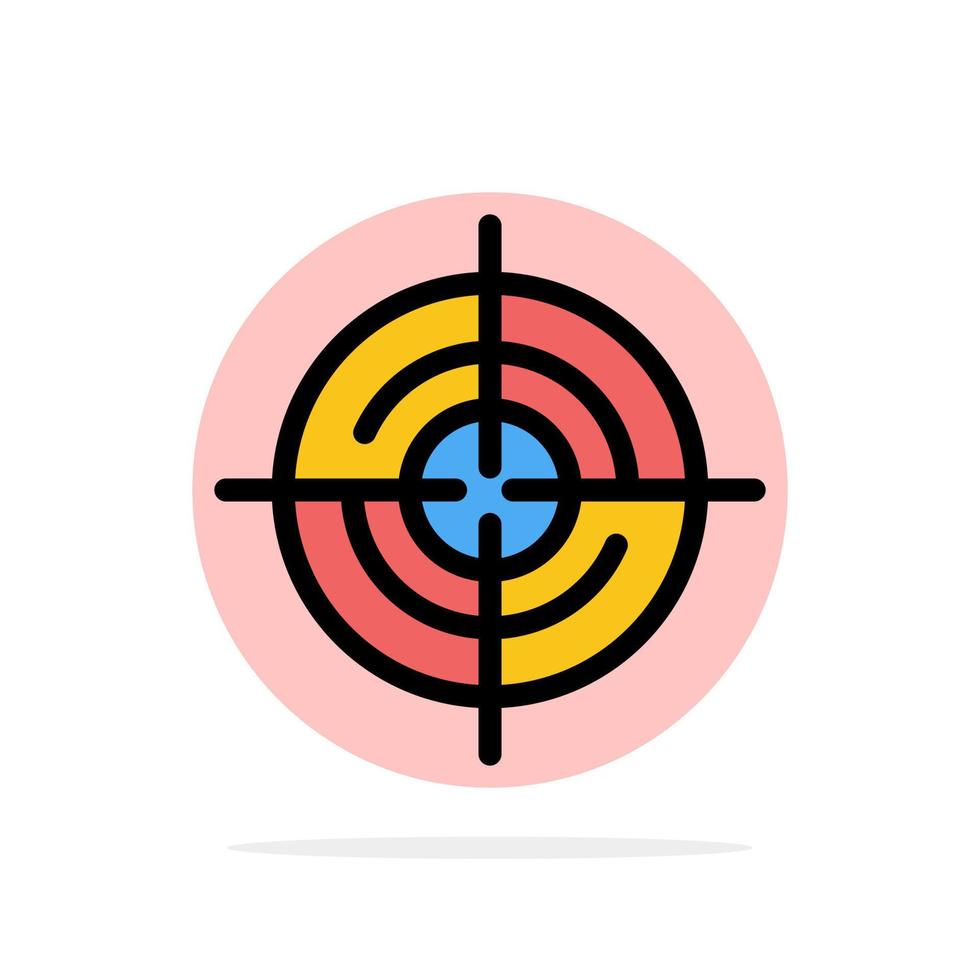 definir ubicación gps navegación círculo abstracto fondo color plano icono vector