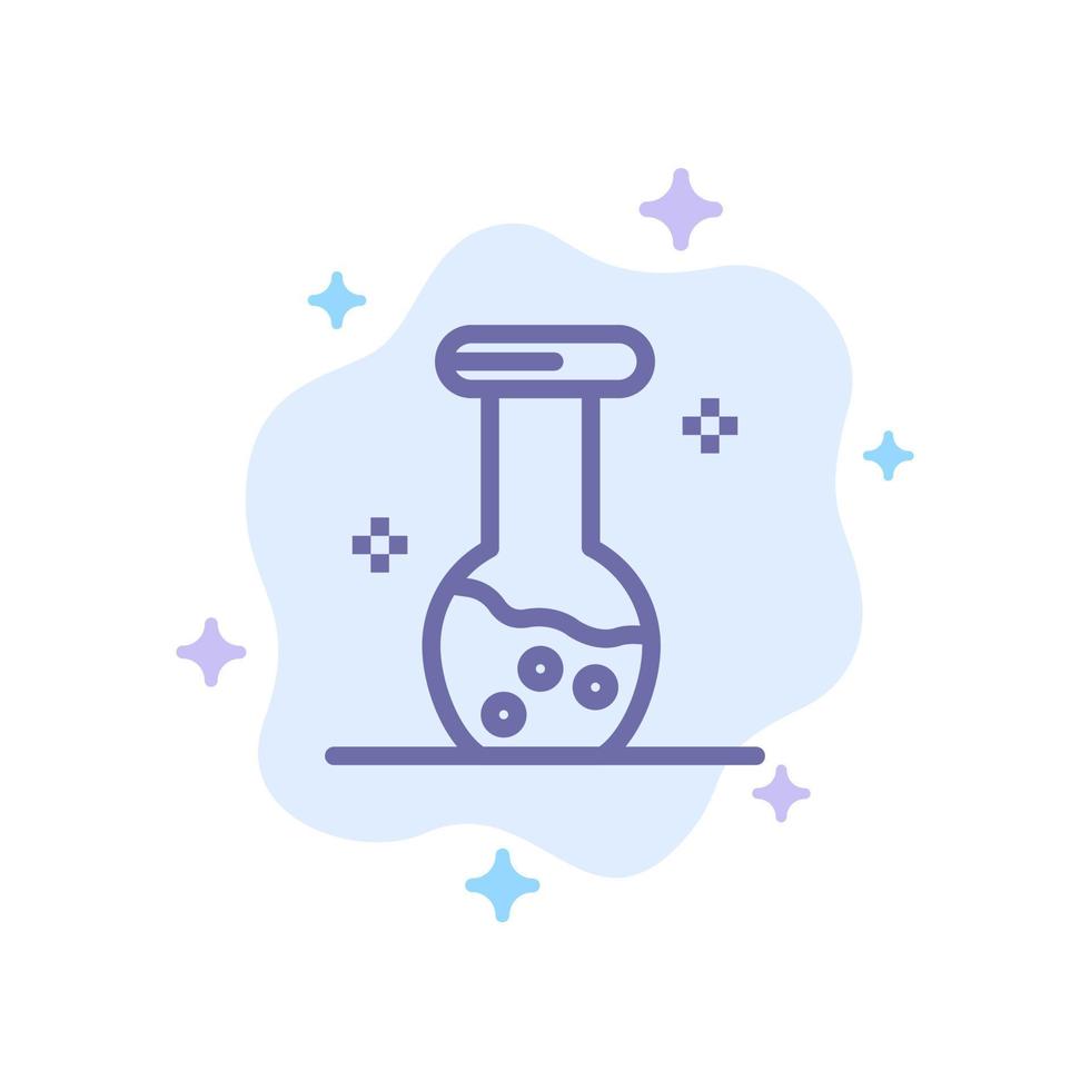 Analysis Biochemistry Biology Chemistry Blue Icon on Abstract Cloud Background vector