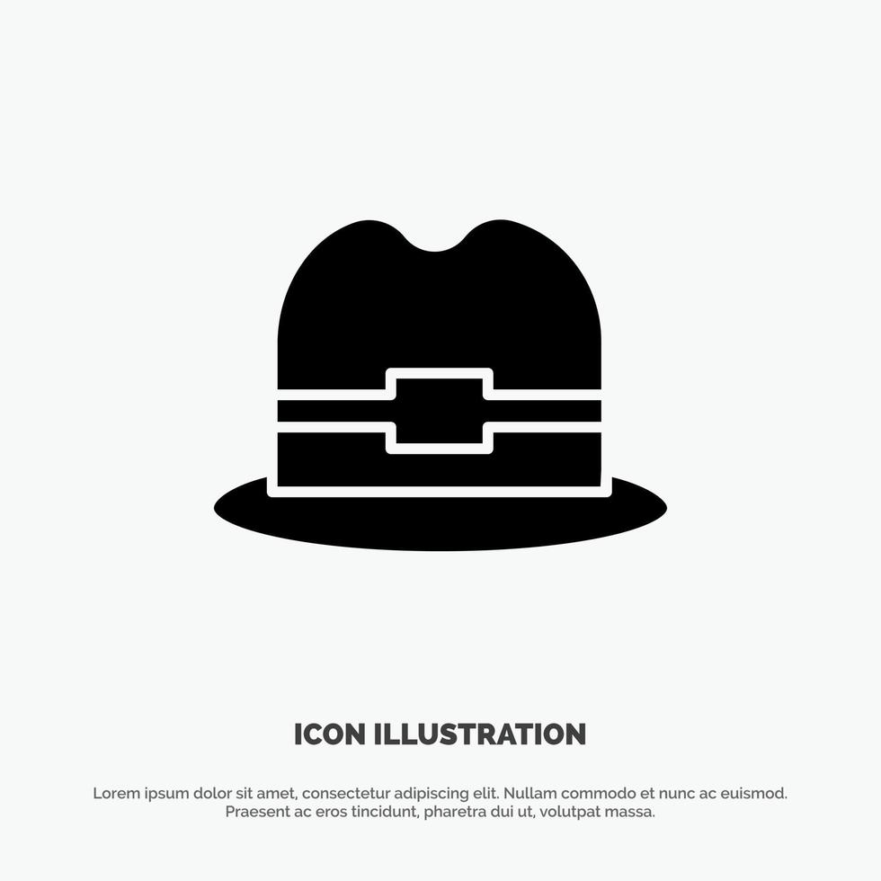 Hat Tourism Man solid Glyph Icon vector
