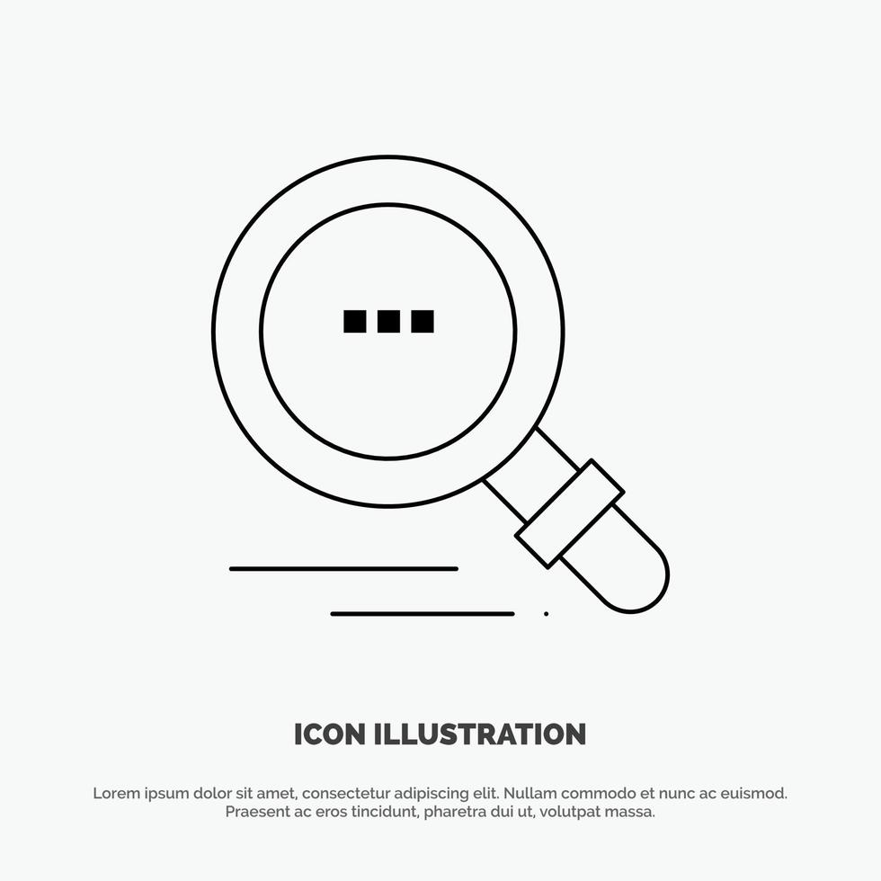 Search Find Motivation Line Icon Vector