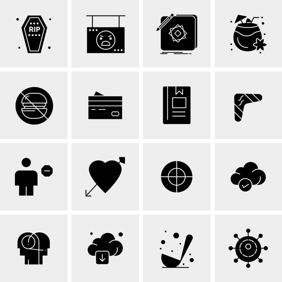 16 Business Universal Icons Vector Creative Icon Illustration to use in web and Mobile Related project