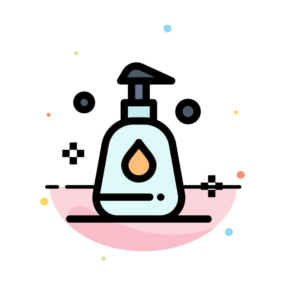 Cleaning Spray Clean Abstract Flat Color Icon Template vector