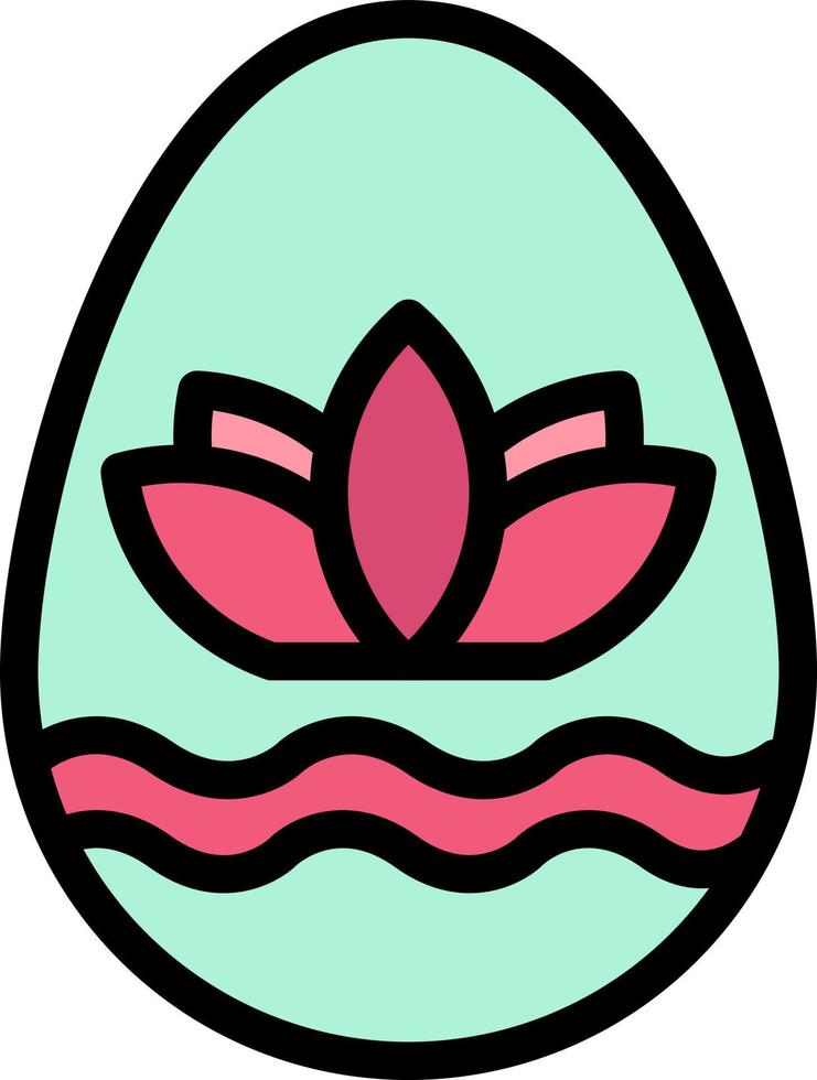 Easter Egg Egg Holiday Holidays Business Logo Template Flat Color vector