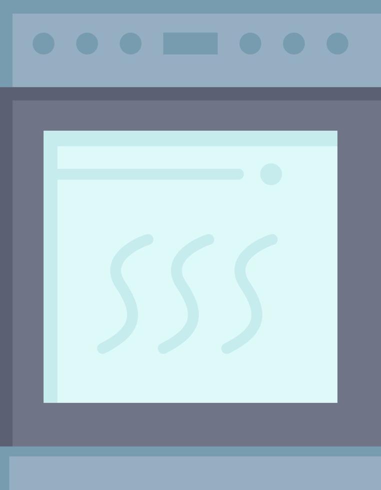 Oven Kitchen Microwave Cooking  Flat Color Icon Vector icon banner Template