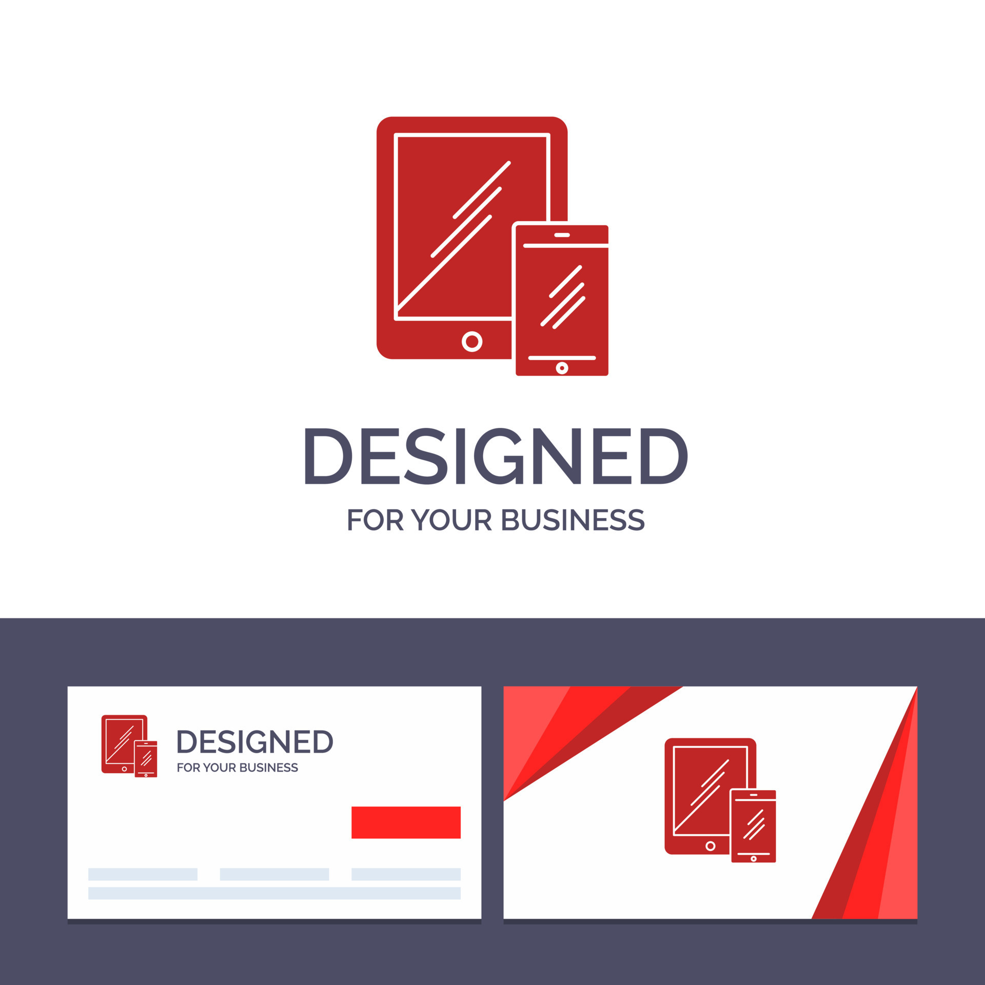 Creative Business Card and Logo template Smartphone Business Mobile