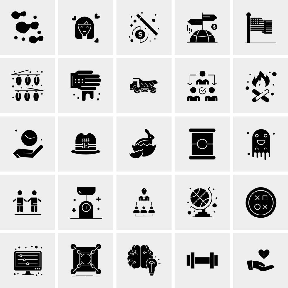 25 Universal Business Icons Vector Creative Icon Illustration to use in web and Mobile Related project