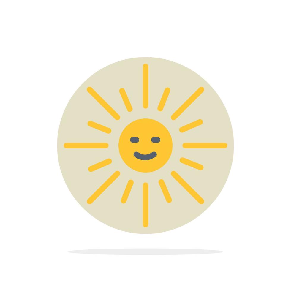 Brightness Light Sun Spring Abstract Circle Background Flat color Icon vector