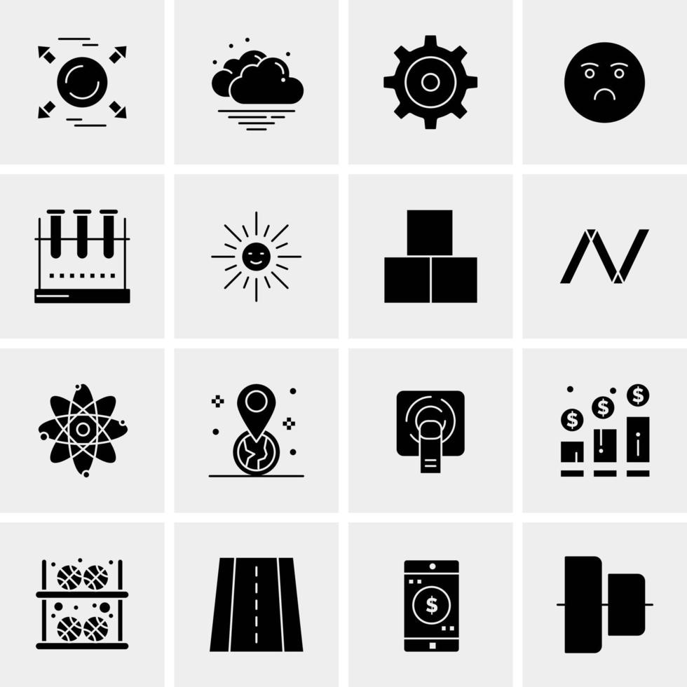 16 Business Universal Icons Vector Creative Icon Illustration to use in web and Mobile Related project