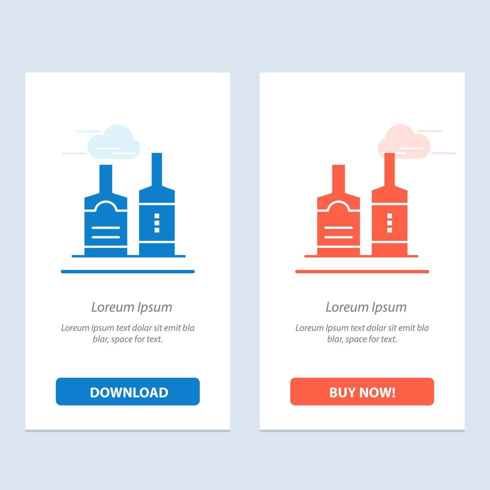 Alcohol Beverage Bottle Bottles  Blue and Red Download and Buy Now web Widget Card Template vector