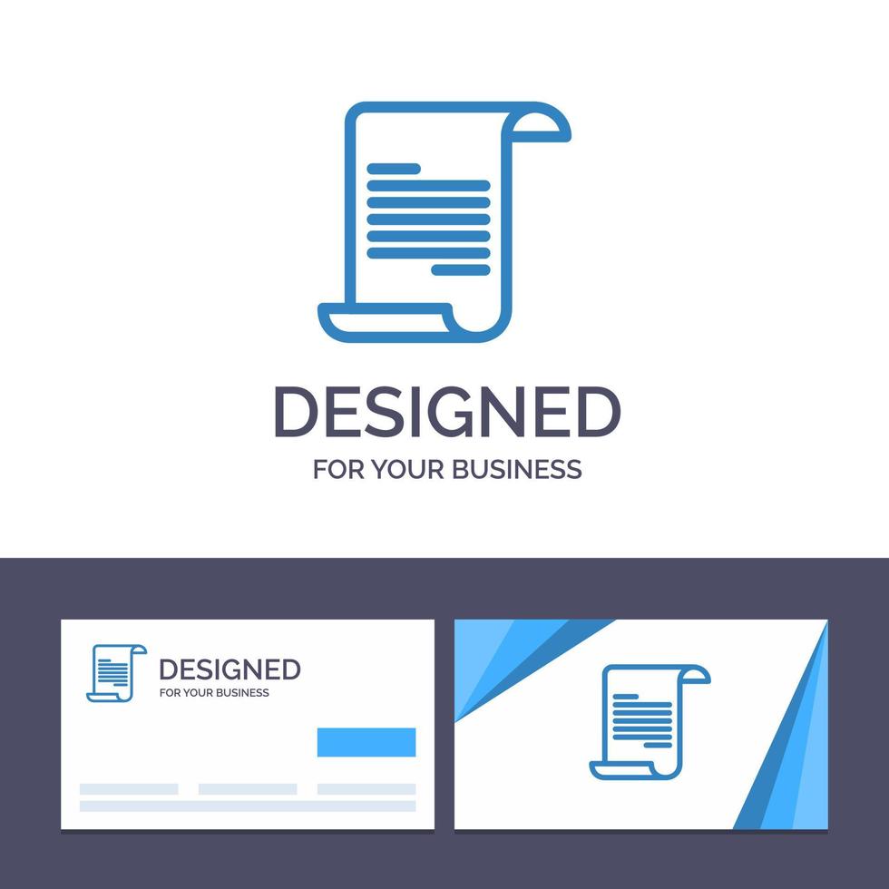 Creative Business Card and Logo template File Text Greece Vector Illustration